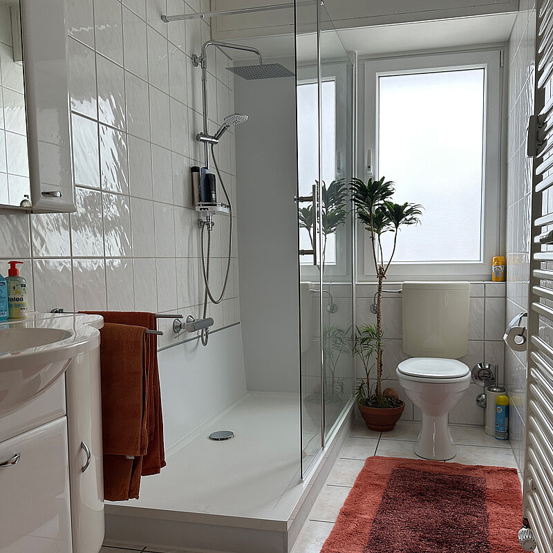 Badumbau Wanne zur Dusche. Für die Badewanne mit Fenster. In 1 Tag